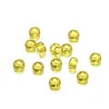 Transparente gelbe Ponybeads mit großem Loch für DIY-Schmuckherstellung 3,5 mm Loch - 100 Stück/Packung (Großloch-Eimerperle 5.5x9mm) / Gelb