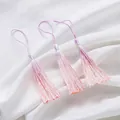 Eleganti mini nappe sfumate tinte a mano in viola e rosa per gioielli fai da te e segnalibri - Arancio Rosa