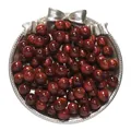 High-quality dark red resin cat-eye round beads for DIY bracelet jewelry making - Red