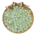Premium light green crackle finish glass beads for DIY jewelry making in SKU variant - 50 Pieces/Pack (8mm) / Light Green Crackle