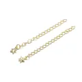 Catena di estensione con ciondolo a stella dorata per accessori per gioielli fai da te - Confezione da 5 Pezzi (5cm) / Oro KC Stella
