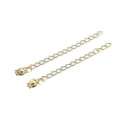 Catene di estensione dorate con ciondoli a tulipano per collane e bracciali fai-da-te - Confezione da 5 Pezzi (5cm) / Oro KC Tulipano