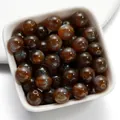 Dromerige sterrenhemel bruine harskralen voor DIY handgemaakte sieraden en armbanden - Bruin / 8mm