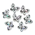 Perles papillon en acrylique irisé coloré pour la création de bijoux et accessoires - 1 Pièce / Noir