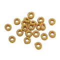 Premium golden metallic braided thread coils for DIY jewelry making and handicraft - Inner 3.5mm / 10 Pieces/Pack (7mm) / Gold