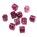 Perles cylindriques en acrylique marbré violet foncé pour bijoux DIY - 10 Pièces/Paquet (11.5x12mm, Trou 2.3mm) / Violet