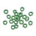 Green iridescent metallic wire-wrapped ring charms for DIY jewelry making accessories - Inner 3.5mm / 10 Pieces/Pack (7mm) / Green