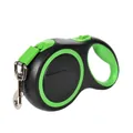 Green retractable pet leash with a durable metal hook and ergonomic handle for safety - Style 002 / 5M (50kg) / Green