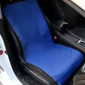 Housse de siège auto pour animaux en tissu Oxford bleu imperméable sur siège passager - Bleu
