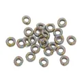 Colorful metallic thread wrapped round rings for DIY jewelry making and handicrafts - Inner 3.5mm / 10 Pieces/Pack (7mm) / Multicolored