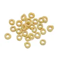 Golden iridescent metallic thread rings for DIY handmade jewelry accessories spacer beads - Inner 3.5mm / 10 Pieces/Pack (7mm) / Light Yellow
