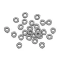 Silver metallic wire wrapped coil rings for DIY jewelry and woven accessories - 2.2mm Inner Diameter / 10 Pieces/Pack (5.5mm) / Silver