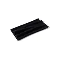 Soft 100% merino wool black neck gaiter, seamless thin knit tube scarf for women - Obsidian Black