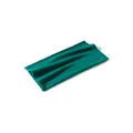 Premium teal green 100% Merino wool neck warmer gaiter with seamless thin knit design - Verdant