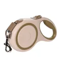 8m heavy-duty retractable dog leash with ergonomic handle and secure metal clip - Style 002 / 5M (50kg) / Brown