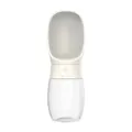 Tragbare weiße Haustier-Wasserflasche Reisebecher für Hunde und Katzen auslaufsicher. - 300ml / Weiß