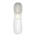 Bouteille d'eau portable pour animaux, distributeur d'eau étanche pour chiens et chats voyage - 500ml / Blanc