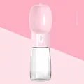 Draagbare drinkfles voor huisdieren in vleesroze voor reizen, lekvrij ontwerp - Waterfles / Nude Roze