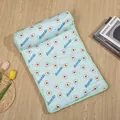 Zomerse koelmat van ijszijde voor huisdieren met avocadopatroon en kussen voor honden en katten - Groen / Groot: 80*60cm
