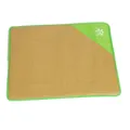 Tapis de refroidissement d'été respirant pour animaux en bambou tressé avec bordure verte vive - Vert de Tapis d'Été