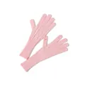 Rosa Strickhandschuhe aus reiner Wolle mit Touchscreen-Funktion für diesen Winter - Einheitsgröße / Kirschblütenrosa