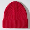 Dicke rote Strickmütze aus Wolle für winterliche Wärme und Outdoor-Stil - Einheitsgröße / China Rot