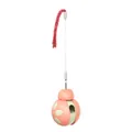 Pink beetle tumbler cat toy with tassel and spring teaser wand - Pink