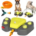 Set de juguete rociador de agua para perros al aire libre con manguera y conectores - Amarillo de Moda