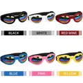 Lunettes de soleil pliables pour animaux avec verres arc-en-ciel en couleurs - Rouge