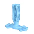 Duurzame blauwe siliconen hondentandenborstel kauwspeeltje voor tandverzorging - M: 126mm*125mm / Donkerblauw