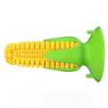 Jouet à mâcher pour chien en forme de maïs avec ventouse pour un nettoyage dentaire - Maïs Classique Troisième Génération / Jaune Et Vert