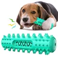 Langlebiges quietschendes Hundekauspielzeug mit Noppen für die Zahnpflege von Welpen - Seeblau
