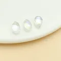 Set of three iridescent water drop glass beads for DIY ancient style jewelry accessory - Small Straight Hole Teardrop Bead (23677)