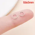 Twee 0.6x5mm roestvrijstalen open buigringen voor DIY sieraden maken op vingertop - Buigring (12600) / 0.6x5mm (1 Stuk) / Staalkleur