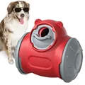 Jouet distributeur de friandises pour chien en forme d'ours rouge et gris - Voiture Distributeur Lent Ours / Rouge