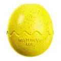 Jouet d'alimentation lente en forme d'œuf de dinosaure jaune pour chiens actifs - Jaune