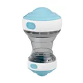 Balle de distribution de friandises interactive bleue et blanche pour chiens et chats - Bleu