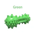 Jouet haltère sonore vert pour chien avec picots pour le nettoyage des dents des animaux - Vert