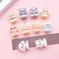 Assorted 3D cartoon dog resin charms for DIY jewelry with ruler for scale demonstration - 3D Animal Set (SN1751)
