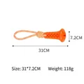 Juguete de ventosa naranja resistente con cuerda para perros y juego interactivo. - Forma de Linterna (Linterna Muslo de Pollo) / Tipo de Cuerda (Sin Ventosa) / Naranja