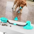 Interaktives Hundespielzeug mit Saugnapf in Blaugrün zur Zahnreinigung und Belohnung. - Stil B Saugnapf Seilball / Blau