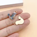 Ethnic style colorful enamel bird charm for DIY necklace and earring jewelry making - 1 Piece (28387) / Pink Print Dove
