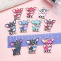 Dijes de aleación de Chihuahua de dibujos animados para pulseras y collares DIY - Estilo Chihuahua Dibujos Animados (SN1722) / Paquete de 10