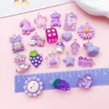 Various purple resin charms with scale ruler for DIY jewelry making accessories - Purple Mixed Set (SN1687) / 20 Pieces Set