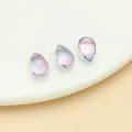 Phantom purple and blue gradient teardrop glass pendant beads for DIY Hanfu jewelry making - Small Straight Hole Teardrop Bead (23680)
