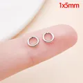 Hoogwaardige roestvrijstalen open buigringen 1x5mm voor DIY sieraden maken en hobby - 1.0x5mm (1 Stuk)