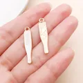 Detailed pink medical thermometer enamel charms for DIY earring and jewelry making - Pink Drip Oil Thermometer (23050) / 1 Piece (30x6mm)