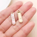 Pink enamel medical test tube charm accessory for DIY nurse themed jewelry making - Pink Drip Oil Test Tube (23066)