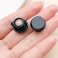 Miniature latte art coffee cup resin charm pendant displayed on hand for DIY scale reference - Black Double-Layer Latte Art Coffee (23956)