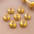 Cuentas de posicionamiento de cobre chapado en oro de 18K con núcleo de silicona fina - Cobre Bañado en Oro de 18K (T48)
